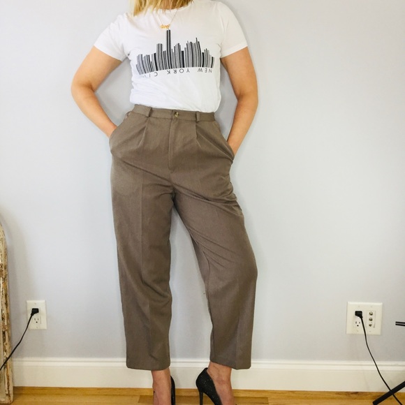 Vintage Briggs high waist slouchy heathered pants - Picture 2 of 10